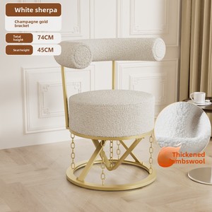 <span class=keywords><strong>Chaise</strong></span> suspendue <span class=keywords><strong>anti</strong></span>-<span class=keywords><strong>gravité</strong></span> en fer forgé en velours d'agneau Canapé de loisirs visuel créatif pour chambre à coucher et restaurant <span class=keywords><strong>Chaise</strong></span> de salon - Product Image 6