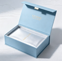 Boîte cadeau rigide à clapet personnalisée avec estampage à chaud de luxe, logo personnalisé, insert en velours pour emballage de bijoux, cosmétiques et parfums