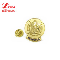 Épingles à emblèmes métalliques personnalisées de l'usine chinoise, badges simples en métal plaqué pour chapeaux, sacs et vêtements