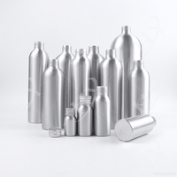 Flacon cosmétique en aluminium rechargeable avec bouchon à vis et sérigraphie – 30ml, 50ml, 100ml, 120ml, 150ml, 200ml, 250ml, 300ml, 500ml