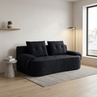 Canapé compact et élégant à capitonnage compressé, éponge haute densité, écologique, deux places, sectionnel, pour villa, appartement, petite pièce