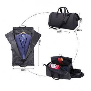 New Custom Logo Dust Protector Zipper Eco Friendly Reusable Travel Non Woven Jacket Coat <b>Dress</b> Clothes Garment Suit Cover <b>Bags</b> - Product Image 3