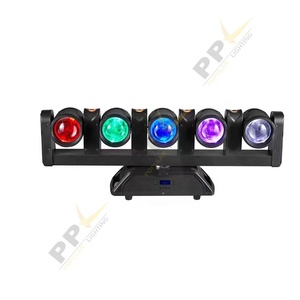 Iluminación de escenario 5x60W RGBW Led 5 Eye <span class=keywords><strong>Sky</strong></span> Cannon Shakes haz de luz de cabeza móvil rotación infinita DJ Disco Party Dance Club - Product Image 3