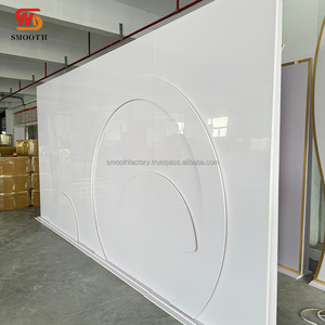 ฉากหลังอะคริลิคหลายชั้นแบบสีขาวมันวาวสำหรับเวทีแต่งงานและวันเกิดสามารถถอดออกได้คุณสมบัติการตกแต่งมาใหม่ - Product Image 6