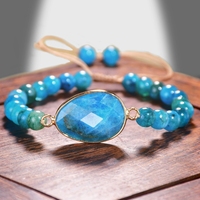 Bracelet extensible en améthyste Zooying multi-pierres naturelles et perles de cristal pour femme