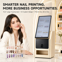 Mesin Printer Nail Art AI dengan Layar Sentuh Besar 15,6 Inci, Peralatan Pencetakan Kuku Komersial dengan Desain Kustom dan Sistem Pengeringan