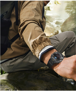 Ht34 người đàn ông ngoài trời thông minh kết nối đồng hồ Led đèn pin BT gọi điện thoại trợ lý giọng nói 1.75inch màn hình cảm ứng Thể Thao Smartwatch Hombre - Product Image 6