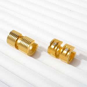 Pendientes Redondos Anchos Personalizados de Moda, Color Dorado, Estilo Japonés y Coreano, Venta al por Mayor - Product Image 3