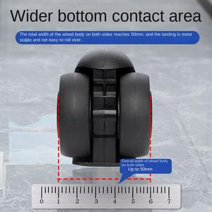 Chaise pivotante à roulettes universelles, tabouret bas, siège e-sport, chaise de bureau, chaise d'ordinateur, double roulement, caoutchouc silencieux, ergonomique - Product Image 2