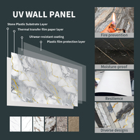 Panel de Pared de PVC con Diseño Geométrico de Mármol, Impermeable, Insonorizado, Ignífugo, Moderno, Clásico y Decorativo para Baño, Cocina y Sala de Estar