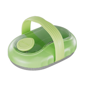 Foot Callus Remover Soft Exfoliating Pad Green Beige Plastic Body Scrubber For Smooth Skin - Product Image 5