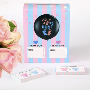Di genere Rivelare Party Game Pack - Baby Shower Cast Il Vostro Voto Scatola del <span class=keywords><strong>Gioco</strong></span> con Scrutinio Carte di Set,36 pollici di Genere Bambino Rivelare Palloncino - Product Image 3