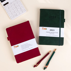 2025 2026 personnalisé A5 Agenda quotidien planificateur de poche Journal privé B5/A4 cahier à couverture rigide mise en page quotidienne/hebdomadaire/mensuelle en cuir PU - Product Image 3
