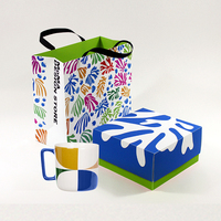 Ensemble de tasse à café personnalisée de luxe, boîte-cadeau, tasse à sublimation, emballage avec mousse