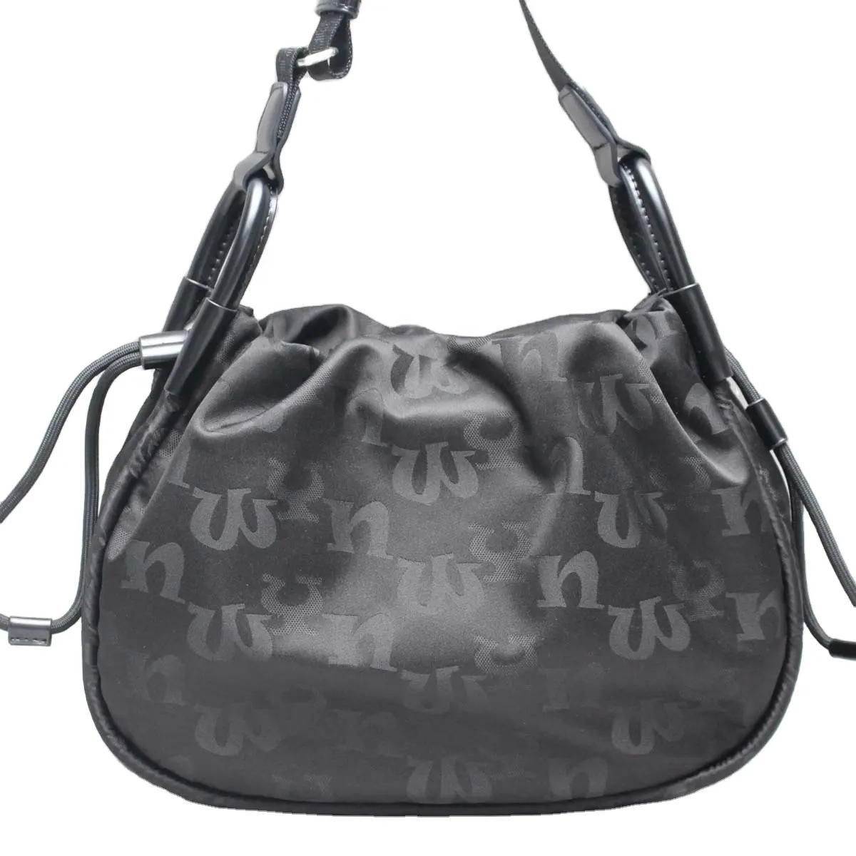 New Running Sports Premium quality Lady Polyester Medium size Monogram BLACK outdoor Women single strap shoulder handbags