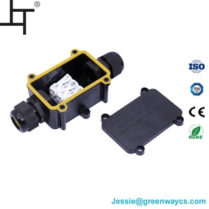 Boîte <span class=keywords><strong>de</strong></span> jonction <span class=keywords><strong>de</strong></span> borne extérieure étanche Ip68 avec 2 supports <span class=keywords><strong>de</strong></span> matériel PC pour connexion à 3 voies <span class=keywords><strong>de</strong></span> lumière sous-marine - Product Image 2