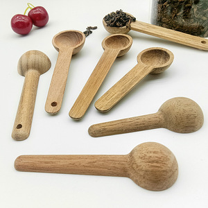 Cuillères doseuses en bois massif 1 ml 3 ml écologiques pour le thé, le café, la pâtisserie, utilisation par les enfants - Product Image 1