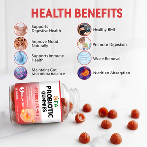Gomitas Probióticas de Marca Privada con Prebiótico y Vitamina C que Promueven la Salud Digestiva e Intestinal y el Sistema Inmunológico - Product Image 6
