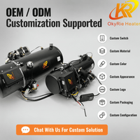 Calentador de Agua Diésel Adaptativo para Altitudes Altas OkyRie WH-15B de 15KW con Control Remoto Bidireccional y Retroalimentación de Temperatura en Tiempo Real