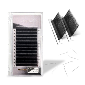 Extensiones de Pestañas Individuales de Cachemira de Marca Privada, Efecto Ojo de Gato, Curvatura L, Aspecto Húmedo, 8-16mm - Product Image 5