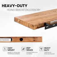 Étagères flottantes en bois, étagères flottantes pour mur, supports en bois robustes pour livres, salle de bain, cuisine