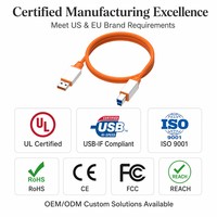 Cable USB 3.2 Gen 2 Tipo A Macho a Tipo B Macho, Cable de Datos de 10 Gbps para Equipos Industriales, Interfaz de Audio, Teclado MIDI