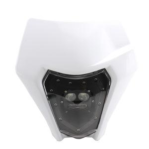 Faro de motocicleta Zuqing HL117 ABS LED negro para motocicleta todoterreno, luz alta y baja - Product Image 3
