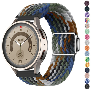 Bande magnétique CAOWTAN pour <span class=keywords><strong>Huawei</strong></span> <span class=keywords><strong>Watch</strong></span> <span class=keywords><strong>GT</strong></span> 2 <span class=keywords><strong>3</strong></span> Bracelet pour Samsung <span class=keywords><strong>Watch</strong></span> 6 5 4 <span class=keywords><strong>Pro</strong></span> Classic Active2 20mm 22mm Bracelet tressé en nylon - Product Image 1
