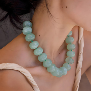 Nuova Collana Artigianale 2026 <span class=keywords><strong>in</strong></span> <span class=keywords><strong>Resina</strong></span> Acrilica Colorata Stile Bohemien con Perline, Gioielli Estivi da Spiaggia per Donna - Product Image 4