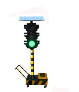 Feux de circulation solaires à 4 côtés 300MM Temporaire Vert Rouge avec une visibilité de plus de 1000m et 95 <span class=keywords><strong>LED</strong></span> - Product Image 5