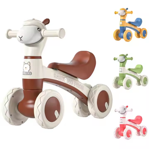 Coches de juguete para niños de 1 a 6 años, sin pedales, con 4 ruedas, accionados con el pie, para exteriores, patinete de equilibrio para niños - Product Image 1