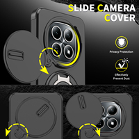 Coque de protection antichoc pour Redmi 17 15A A7 Pro K90 K100 Pro Max 15C 15 A5 13 14C avec support anneau 360 et fixation voiture par adsorption