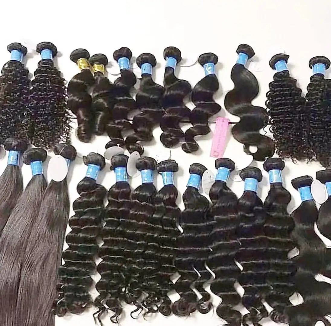 SEXY LADY blue band cuticle aligned hair wholesale retail virgin hair human hair weave bundles extension