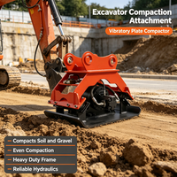Plateau vibrant pour excavatrice REBET pour le compactage du sol et le nivellement paysager, certifié CE ISO