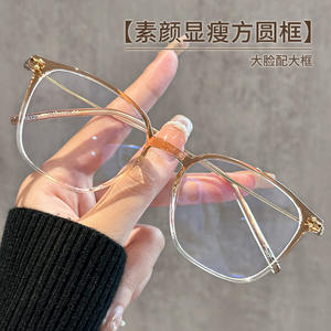 Monturas de gafas cuadradas transparentes Danyang para mujer 19320 ultraligeras TR90 con montura completa de plástico y lentes de plástico - Product Image 3