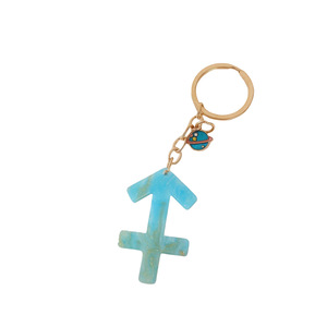 <span class=keywords><strong>Portachiavi</strong></span> di tendenza con segno zodiacale acrilico popolare <span class=keywords><strong>portachiavi</strong></span> oroscopo blu per regalo per studenti donne - Product Image 5