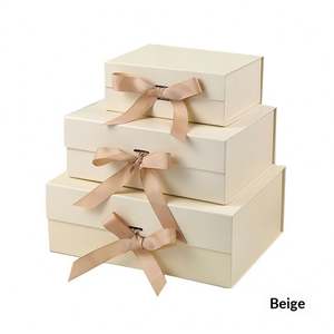Caja de Regalo Rígida Plegable con Cierre Magnético, Lazo, Color Sólido, Logotipo Imprimible, Bolsas para Zapatos, Embalaje de Regalo para Fiestas - Product Image 6