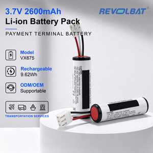 Revolbat 18560 3.7V 2600mAh Pos-batterij Oplaadbaar voor VX675 Betaalterminalbatterij - Product Image 1