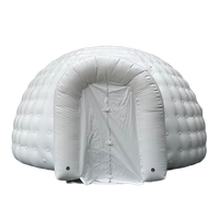 Fête événement sauter maison gonflable igloo Chine fournisseur constant air gonfler blanc led lumière géant gonflable dôme tente