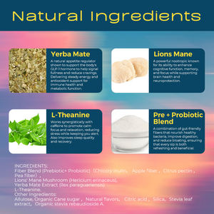 ชาเยอร์บา มาเต้ ชนิดชงดื่มพร้อมดื่ม ผสมพรีไบโอติกและโปรไบโอติก รสพีชแมนโก้ ช่วยเสริมพลังงานที่สะอาดและเพิ่มสมาธิ - Product Image 3