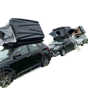 Tienda de campaña resistente a los rayos UV de diseño de lujo, tienda de campaña al aire libre para coche, tienda rígida para acampar en la azotea con escalera de aleación de aluminio negro - Product Image 6