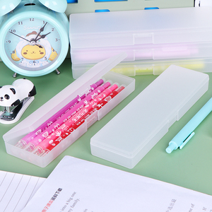 Estuche para Lápices Translúcido Esmerilado SUNSHING, Estuche Escolar de Plástico PP para Lápices, Bolígrafos y Artículos de Oficina - Product Image 1