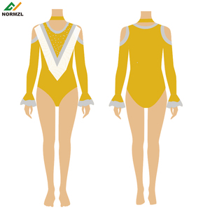 Normzl Kid Dance Performance Costume Majorette <span class=keywords><strong>Justaucorps</strong></span> Femmes Indigo Personnalisé Sequin Fringe Majorette Uniformes - Product Image 2