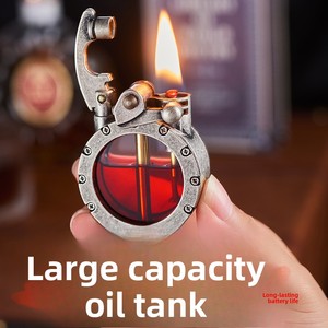 Encendedor de Queroseno Transparente con Diseño de Brazo Oscilante Metálico, Estilo Moderno y Minimalista, en Caja de Regalo Creativa, Ideal para <span class=keywords><strong>TikTok</strong></span> - Product Image 3