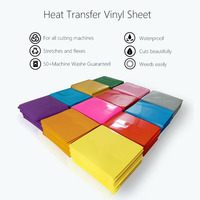 批发高品质 PU 热转印膜片 30cm X 30cm HTV 用于熨烫 T 恤纺织品
