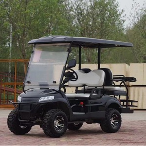 Voiturette de golf électrique 4 places avec toit et pare-brise pour la patrouille des parcs et les excursions - Product Image 2