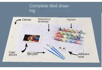 Peinture par numéros DIY en promotion, toile peinte à la main, art décoratif mural, photo personnalisée