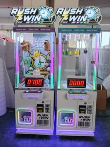 Machine de jeu distributrice de peluches à monnayeur, avec <span class=keywords><strong>minuteur</strong></span> de défi 'Stop Time 7s', figurine, en métal, plastique et acrylique, version anglaise, pour intérieur - Product Image 3