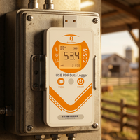 Enregistreur de données USB réutilisable M502 : Moniteur de température à longue autonomie pour l'élevage et l'agriculture