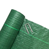 Toile de paillage verte robuste en PP pour le contrôle des adventices, couverture de sol de jardin, rouleau anti-mauvaises herbes, vente en gros